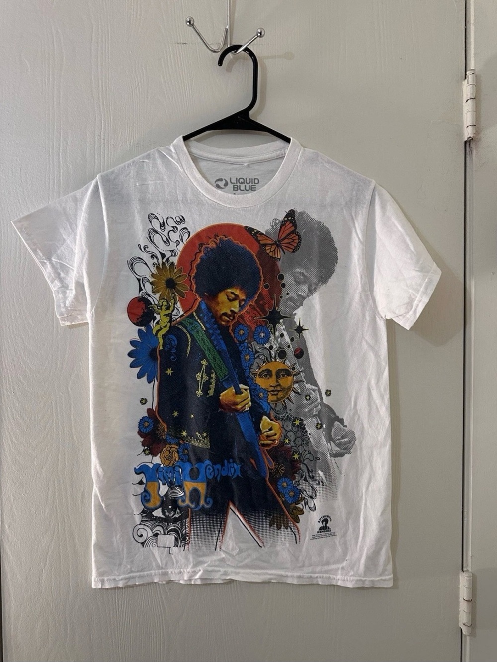 LIQUID BLUE JIMI HENDRIX TRIPPY TEE Size SMALL